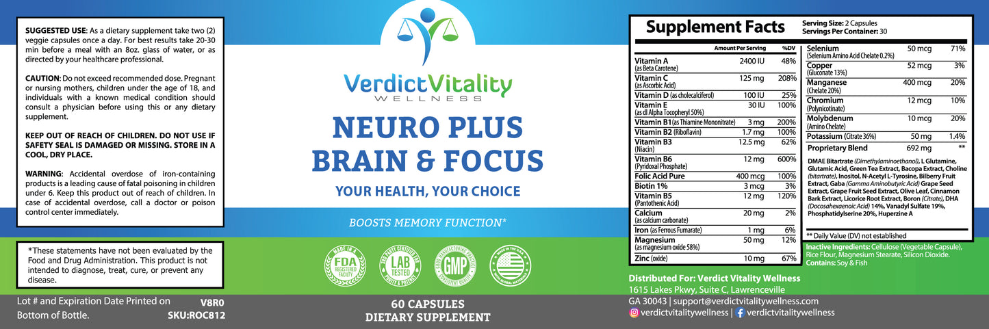 NEURO PLUS BRAIN & FOCUS