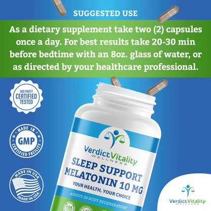 SLEEP SUPPORT MELATONIN 10 MG